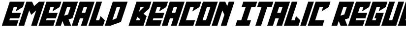 Emerald Beacon Italic Regular font