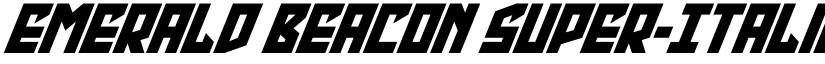 Emerald Beacon Super-Italic Regular font