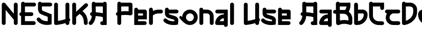 NESUKA Personal Use font