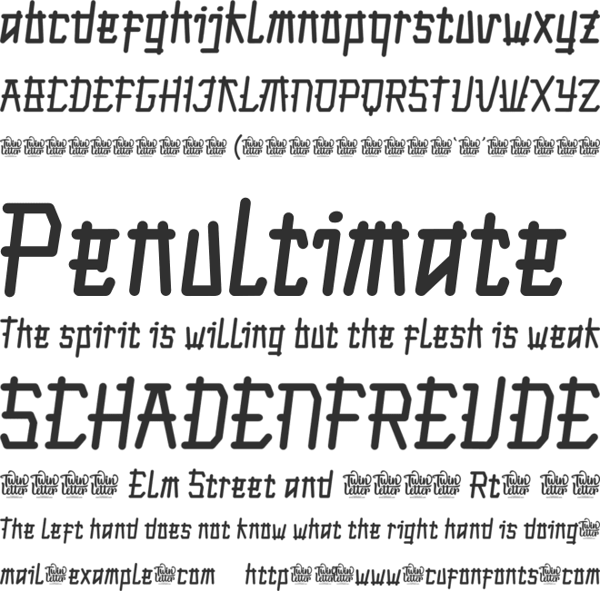 SAMURI font preview
