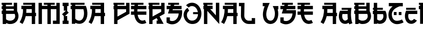 BAMIDA font download