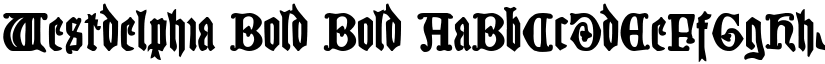 Westdelphia Bold Bold font