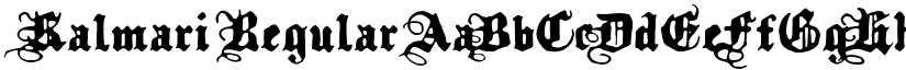 Kalmari Regular font