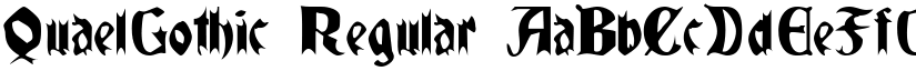 QuaelGothic Regular font