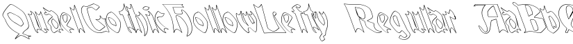 QuaelGothicHollowLefty Regular font