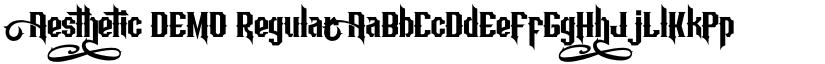 Aesthetic DEMO Regular font