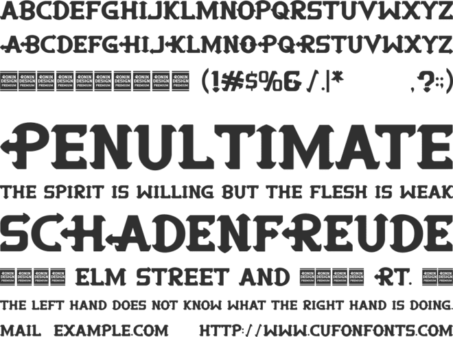 Night Hunt Demo font preview