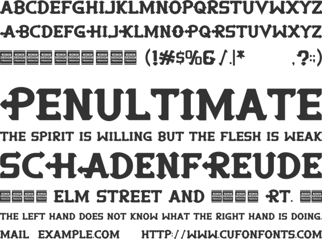 Night Hunt Demo font preview