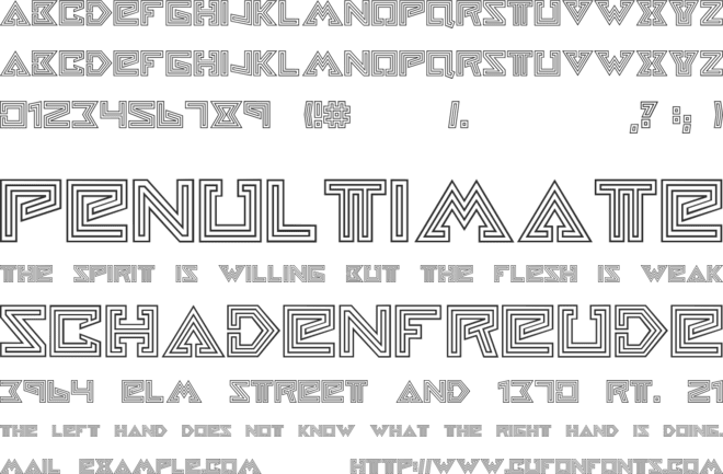 HelloEarth font preview