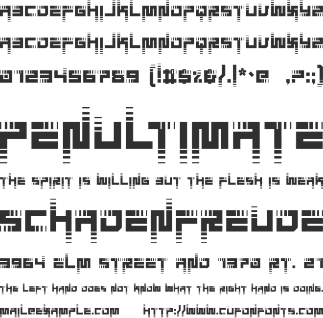 Visionary Stairs2 font preview