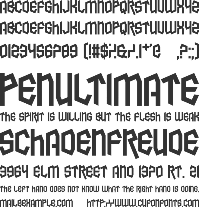 Destination Mercury font preview