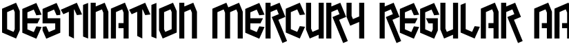 Destination Mercury Regular font