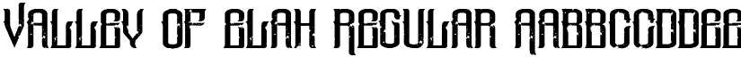 Valley Of Elah Regular font