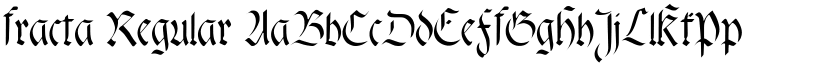 fracta Regular font