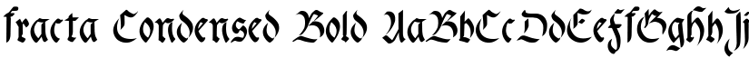 fracta Condensed Bold font