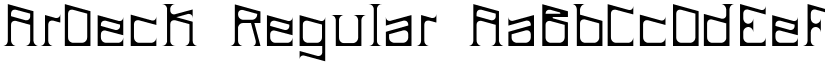 ArDeck Regular font
