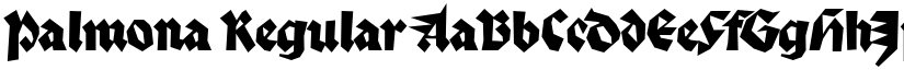 Palmona Regular font