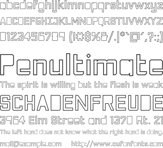 Phola Diablo Oblique font preview