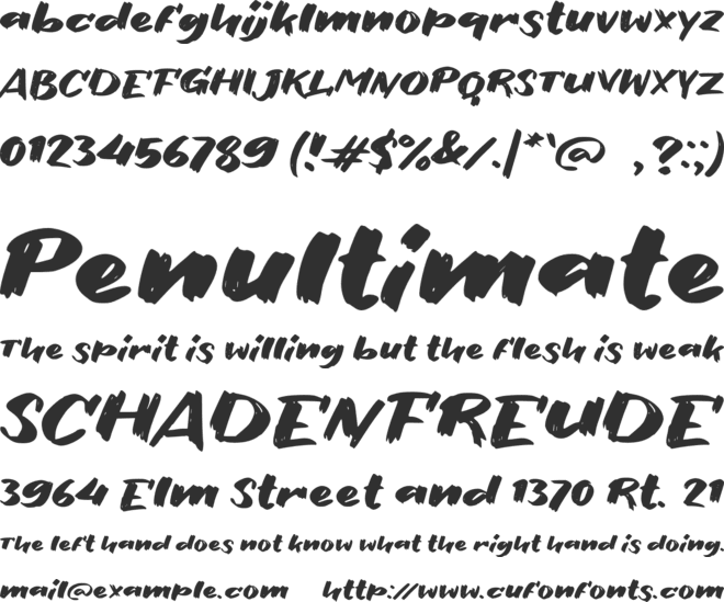 e Eh Iyo font preview
