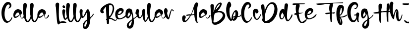 Calla Lilly Regular font