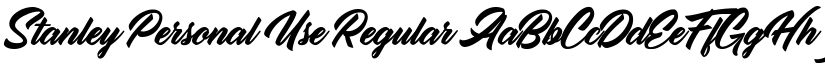 Stanley Personal Use font download