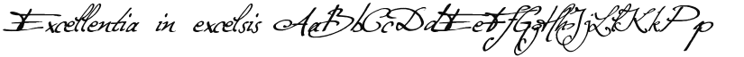Excellentia in excelsis font download