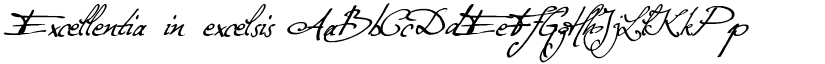 Excellentia in excelsis font download