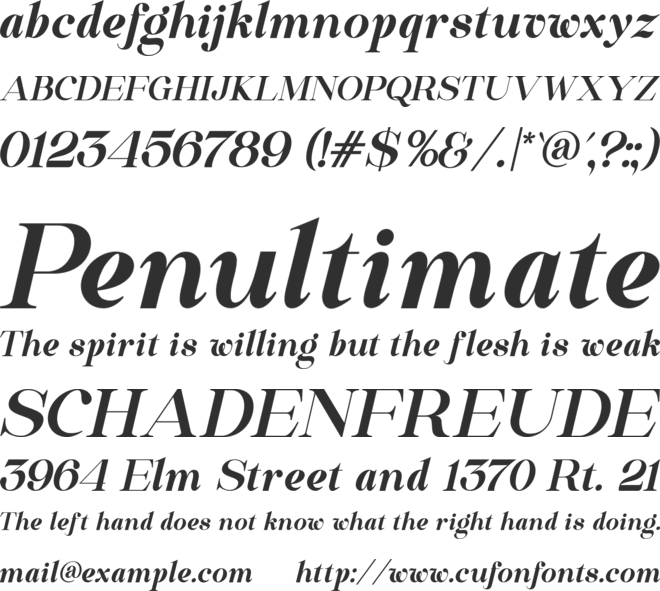 Maferic font preview