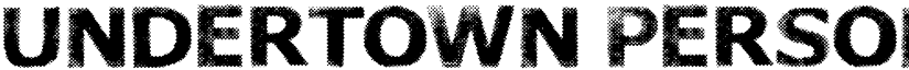 UNDERTOWN PERSONAL USE Regular font