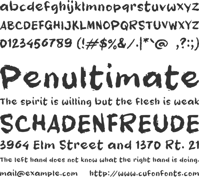 e Edisi Misteri font preview