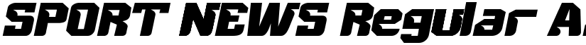 SPORT NEWS Regular font