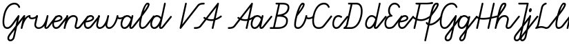 Gruenewald VA font download