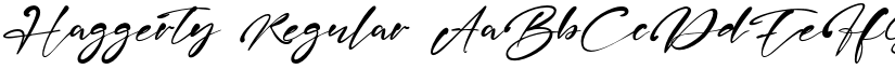Haggerty Regular font