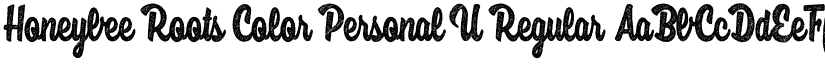 Honeybee Roots Color Personal U Regular font
