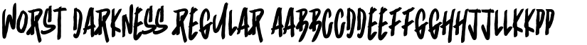 Worst Darkness font download