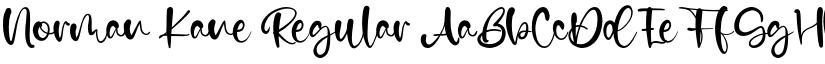 Norman Kane Regular font
