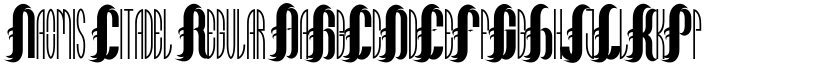 Naomis Citadel Regular font
