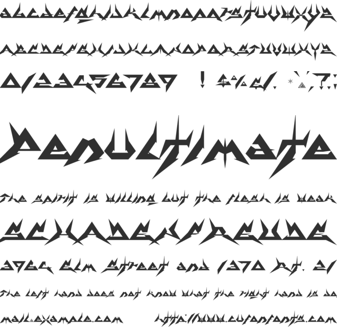 Thermobaric font preview