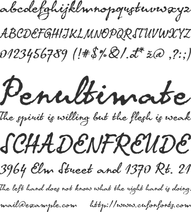 Koma Latin font preview