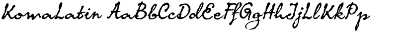 KomaLatin font