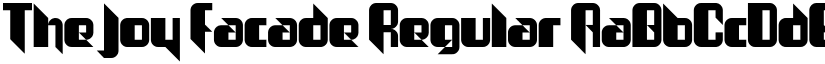 The Joy Facade Regular font