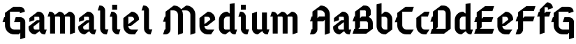 Gamaliel Medium font