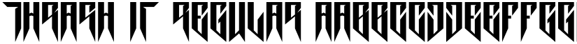 Thrash it Regular font