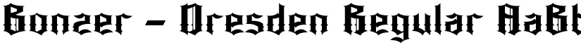 Bonzer - Dresden Regular font