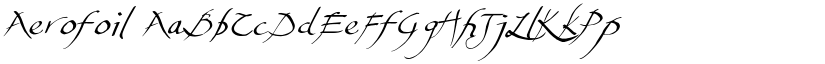 Aerofoil font