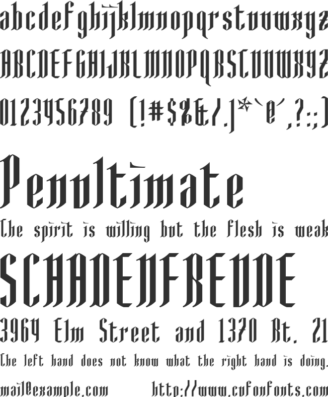 AngloYsgarth font preview