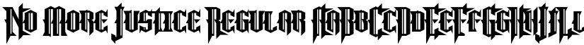 No More Justice Regular font