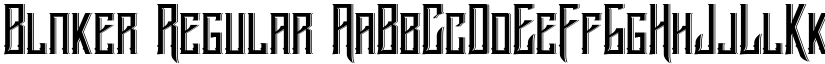 Blnker Regular font