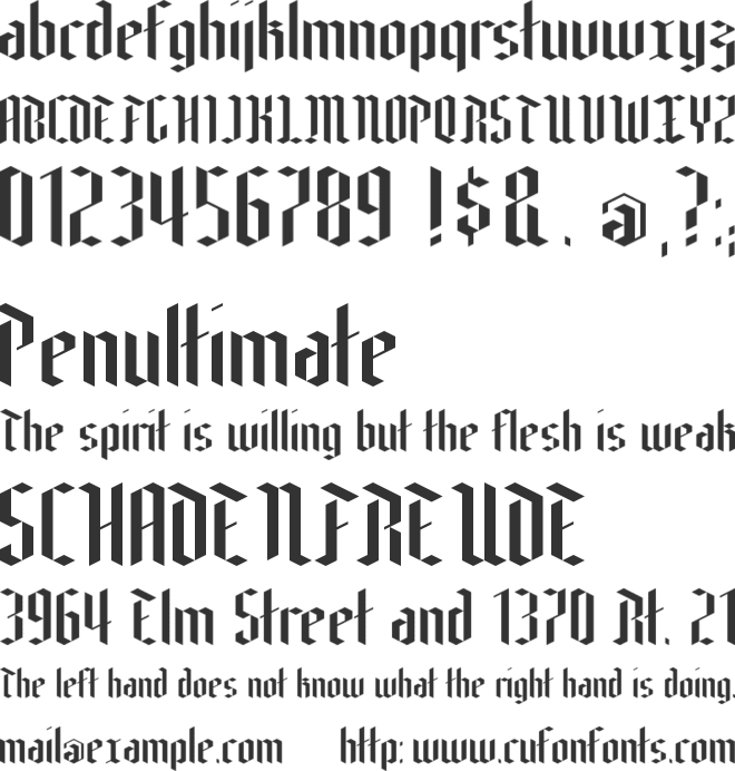 Edelweiss font preview