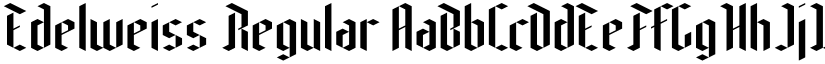 Edelweiss Regular font